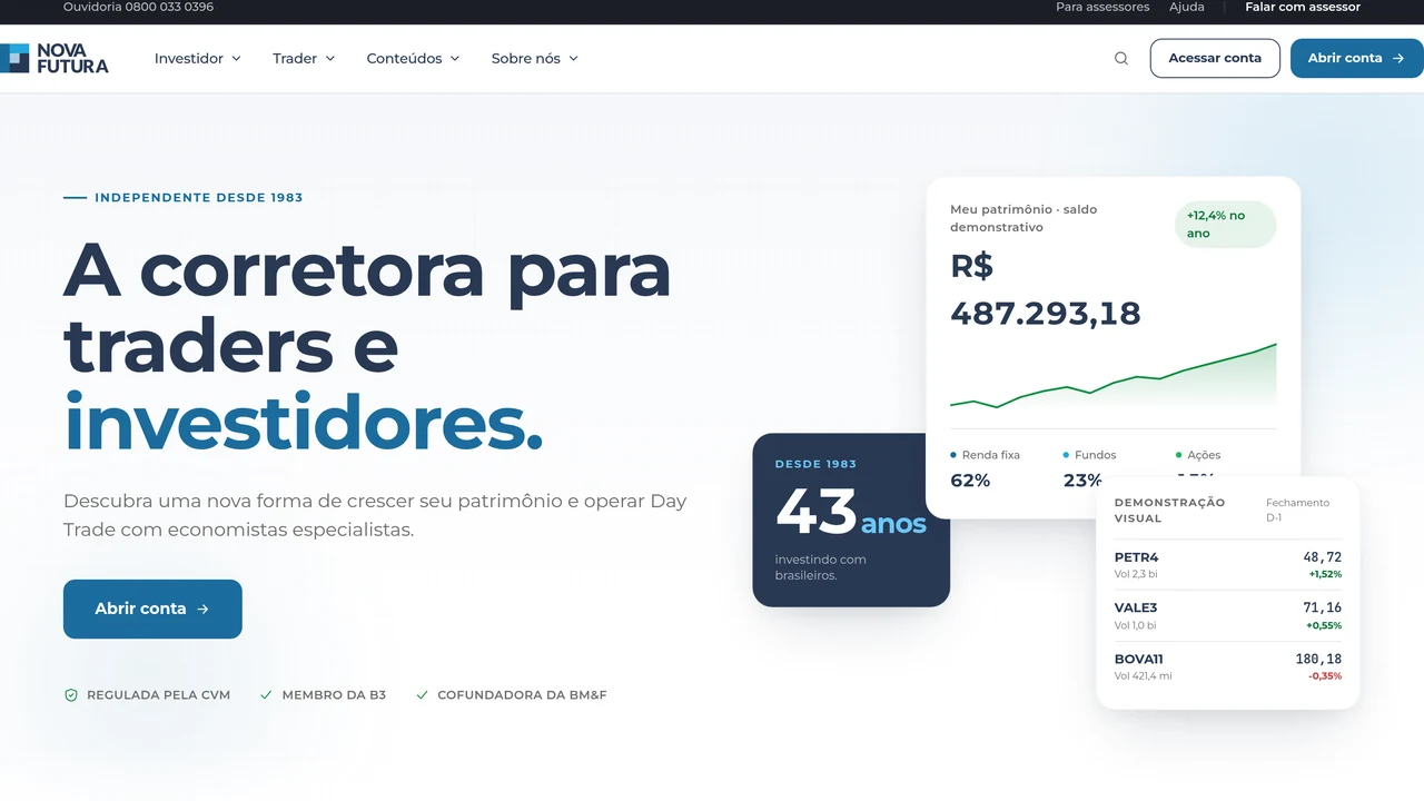 Nova Futura Investimentos: análise de custos e regulamentação